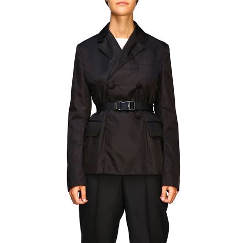 prada jacket me|prada women's double breasted jackets.